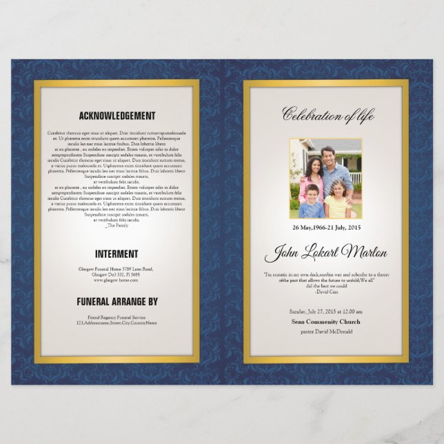 Brochura de Modelo funerário (Frente)