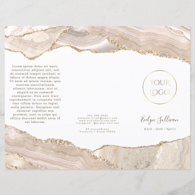 Brochura de ouro-marfim (Frente)