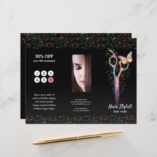 brochura faux glitter stylist (Frente/Verso In Situ)