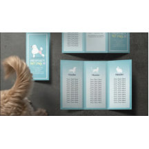 Brochuras De Três Dobras De Salão De Salão De Pet 