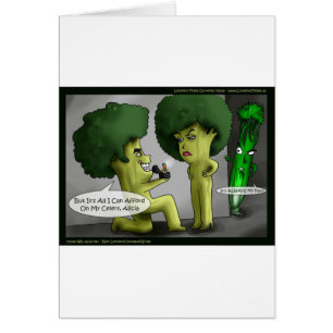 Brocolli Noivo Cartões Engraçados Camisetas Mugs &