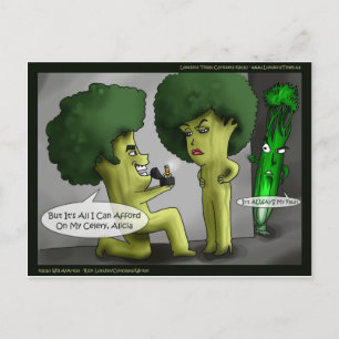Brocolli Noivo Cartões Engraçados Camisetas Mugs &