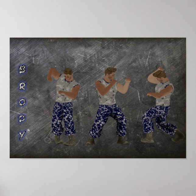 Brody Fighter Poster (Frente)