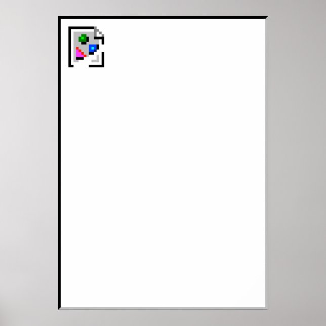Broken Image Icon Poster (Frente)