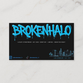 BROKENHALO Cartão de Visita de Luxo Streetwear - A