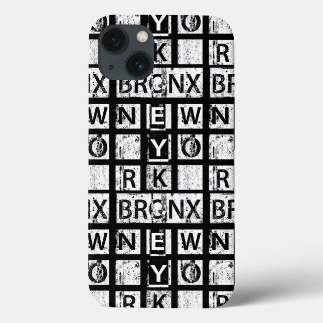 Bronx New York | Grunge Typography (Verso)