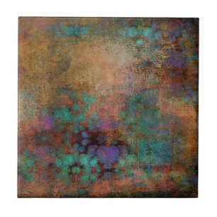 Bronze, Teal, Abstrato púrpura