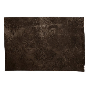 Bronze Velvet Damask Grunge Floral Ouro Castanho