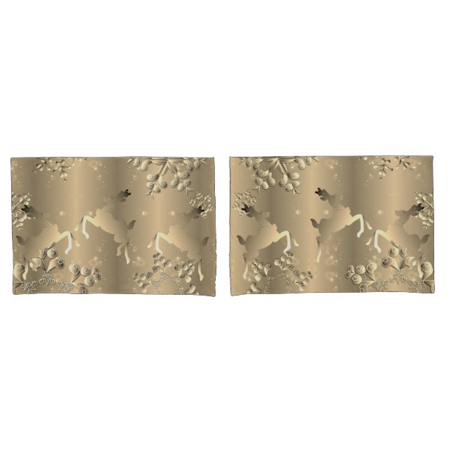 Bronzy Reindeer e Snowflakes (Frente - conjunto)