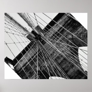 Brooklyn Bridge Abstract Poster
