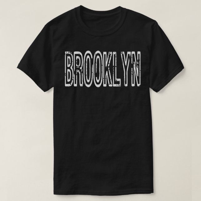 Brooklyn Distressed Letters Pullover  (Frente do Design)
