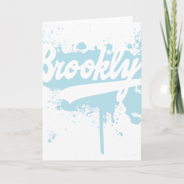 Brooklyn pintou o cartão azul (Frente)