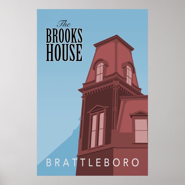 Brooks House Hotel Retro Poster (Frente)