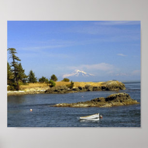 Brooks Point & Mt. Baker - Impressão de Belas Art