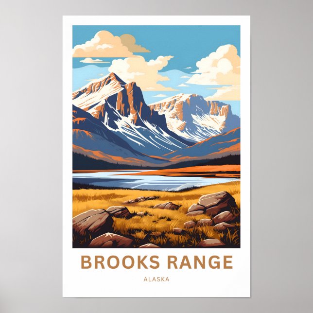 Brooks Range Alaska Viagem Impressão (Frente)