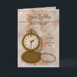 Brother Pocket Watch e Cartão de Corrente do Anive<br><div class="desc">Veja muitas outras categorias com a mesma imagem e/ou similar,  incluindo cumprimentos e convites grandes.</div>