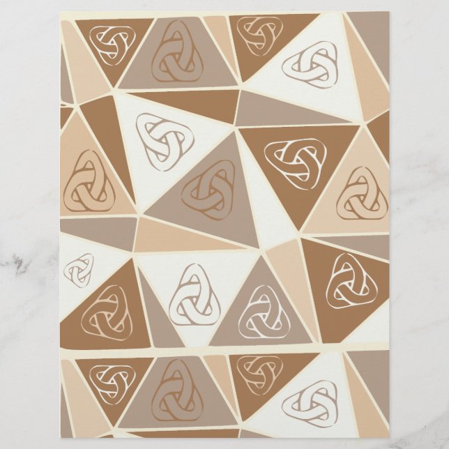 Brown abstract scrapbook paper (Frente)