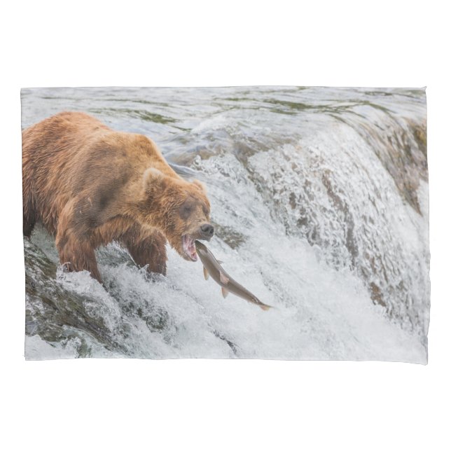 Brown Bear Catches Red Salmon (Frente)