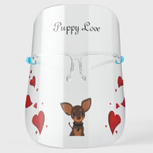 Brown Chihuahua Personalizado - Puppy Love - Heart