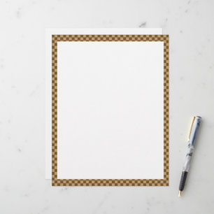 Brown Classic Checkerboard by Shirley Taylor