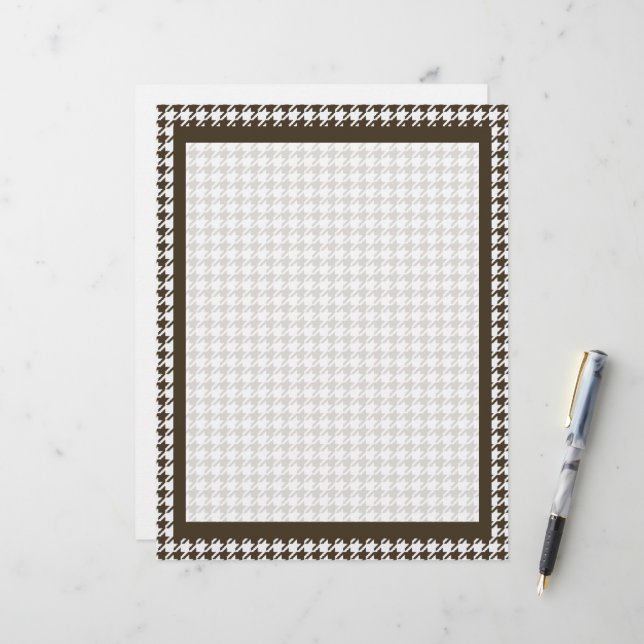 Brown Combination Houndstooth por Shirley Taylor (Frente/Verso In Situ)