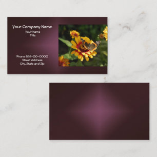 Brown Eyed o cartão de visita do Wildflower de