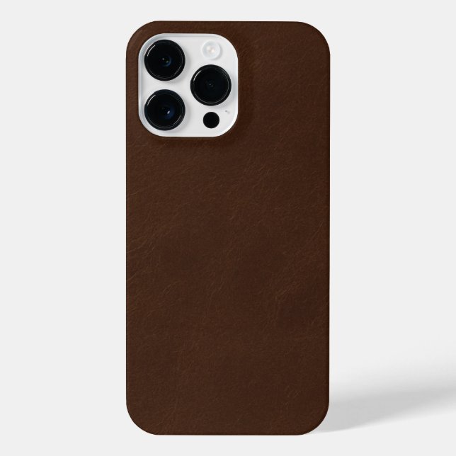 Brown Leather Phone Case Classic Durable Stylish  (Verso)