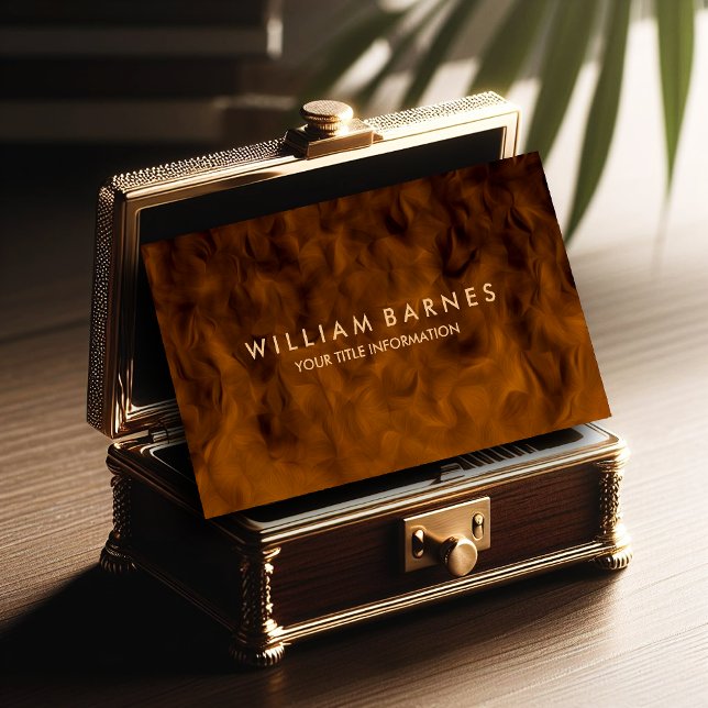 Brown Mahogany Cartão de visita (Criador carregado)