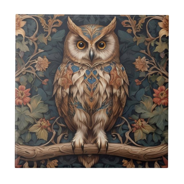 Brown Owl William Morris Inspirado (Frente)