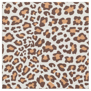 Brown, Tan, tecido de creme do leopardo