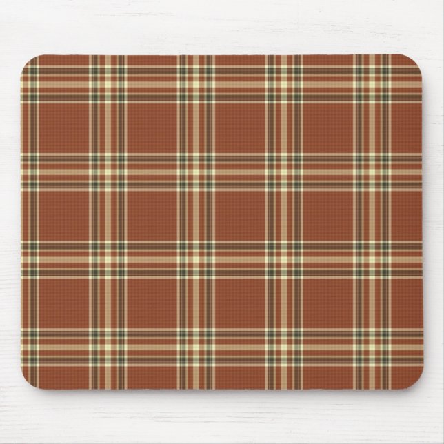 Brown Tartan Mousepad (Frente)