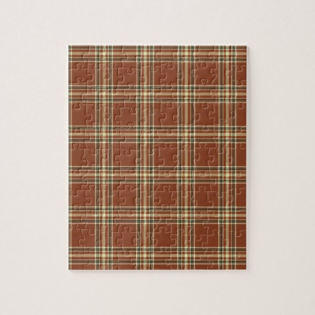 Brown Tartan Quebra-cabeça (Vertical)