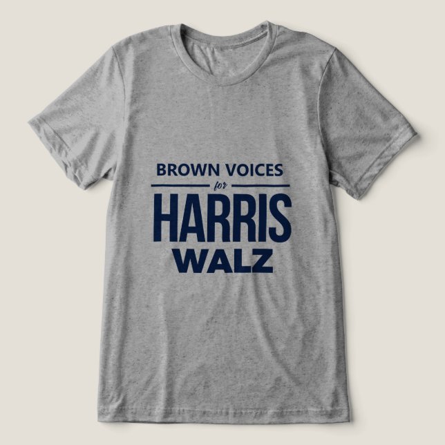 Brown Voices para Harris Walz (Design frontal)