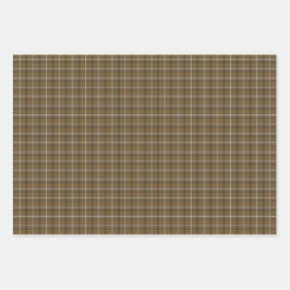 Brown White Plaid Classic Pattern Rustic