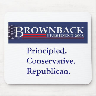 BROWNBACK PARA o PRESIDENTE Mousepad