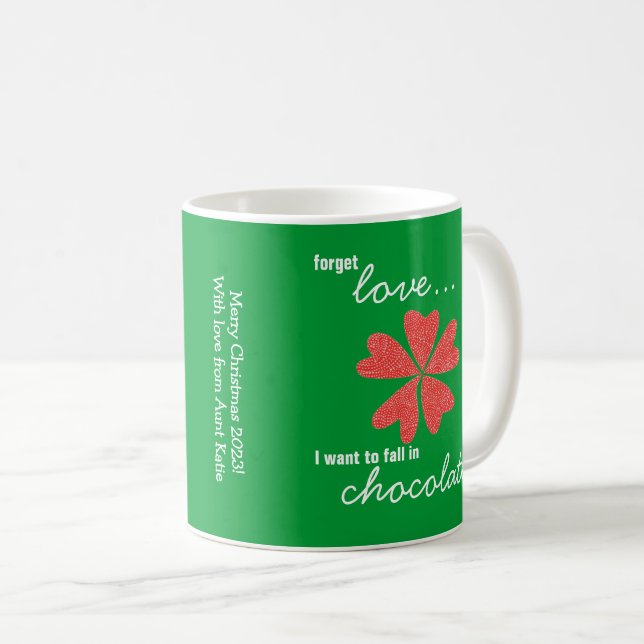 Brownie em uma caneca personalizada (Frente Esquerda)