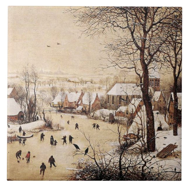 Bruegel the Elder - Paisagem de inverno (Frente)