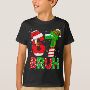 Bruh 67 Seis Sete 6 7 Meme Camisas Engraçadas de N