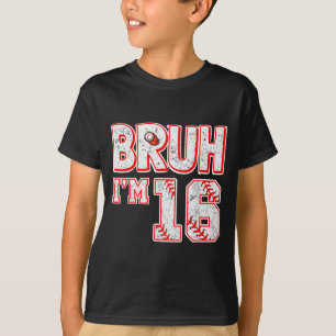 Bruh Eu Sou Uma Camiseta De Beisebol De Menino De