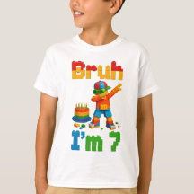 Bruh Eu Tenho 7 Anos – Camiseta Divertida de Anive