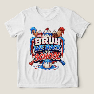Bruh Nós Voltamos à Escola Beisebol Sorvete Drip