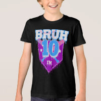 Bruh primeiro aniversario Baseball Drip Tee