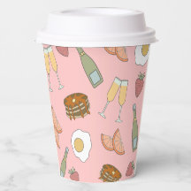 Brunch & Bubbly Copos de Papel