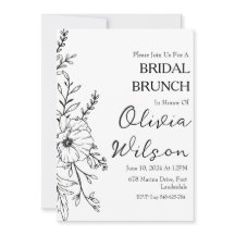 Brunch com a noiva convites para brunch de noiva