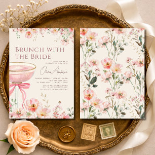 Brunch com o Convite de Arco Coquete para Chá de N