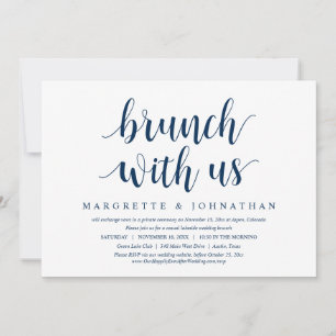 Brunch Com os Recém-Casados, Convite de Casamento 