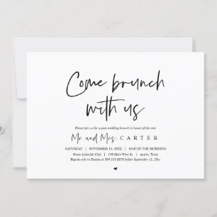 Brunch com os recém-casados, convite pós-casamento