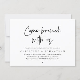 Brunch com os recém-casados, convite pós-casamento