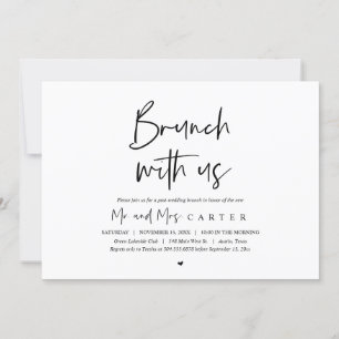 Brunch com os recém-casados, convite pós-casamento