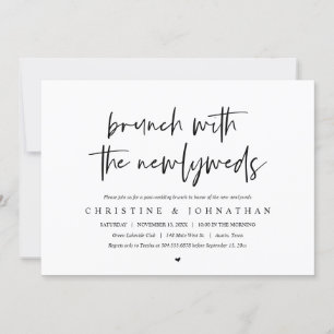 Brunch com os recém-casados, convite pós-casamento
